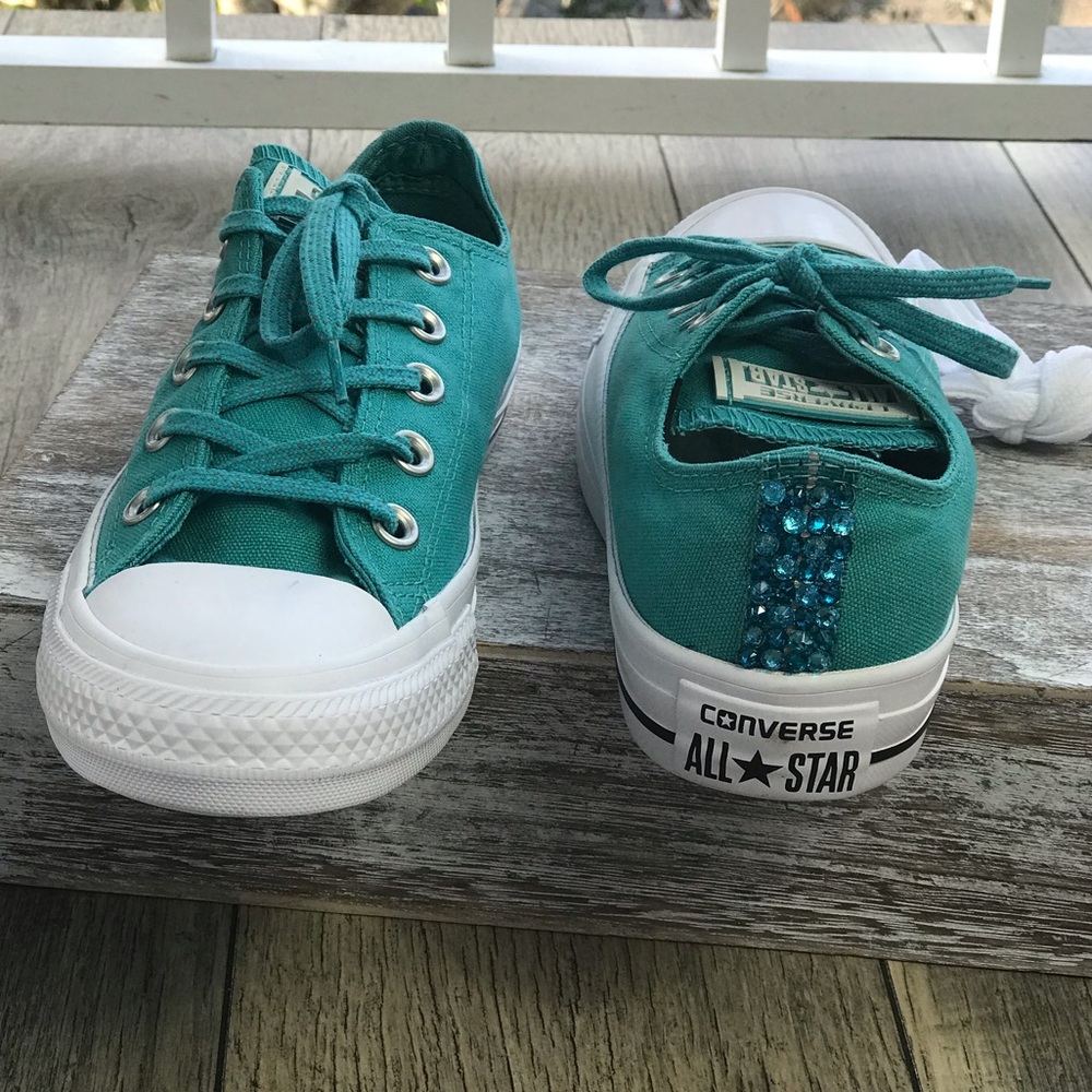 Converse&Crystal Shield Canvas OX Aegean Aqua W - Picture 5 of 8